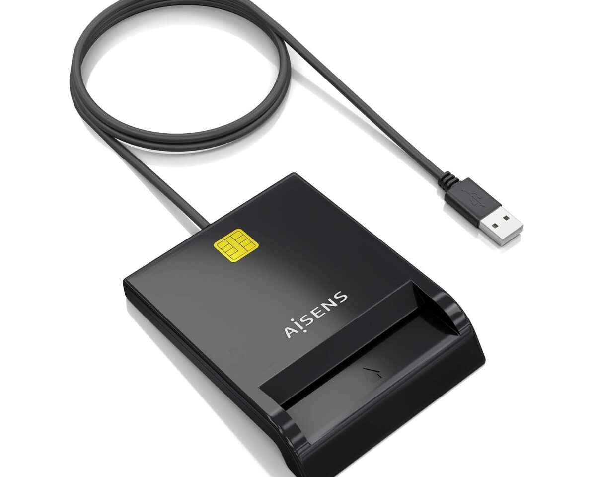 Alternative view of Lector Tarjetas AISENS DNIe USB2.0 Negro (ASCR-SN06-BK)