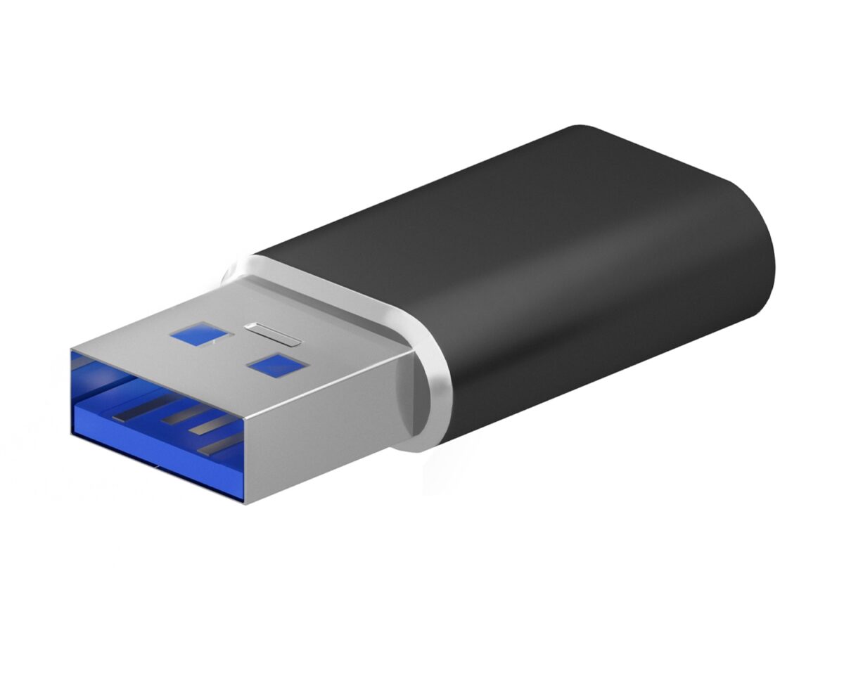 Alternative view of Adaptador AISENS USB-A/M a USB-C/H Negro (A108-0678)