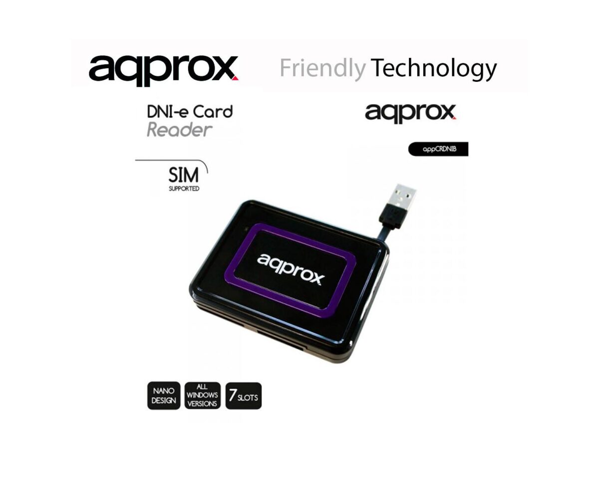 Alternative view of Lector Tarjetas Approx USB 2.0 Mini SIM (APPCRDNIB)