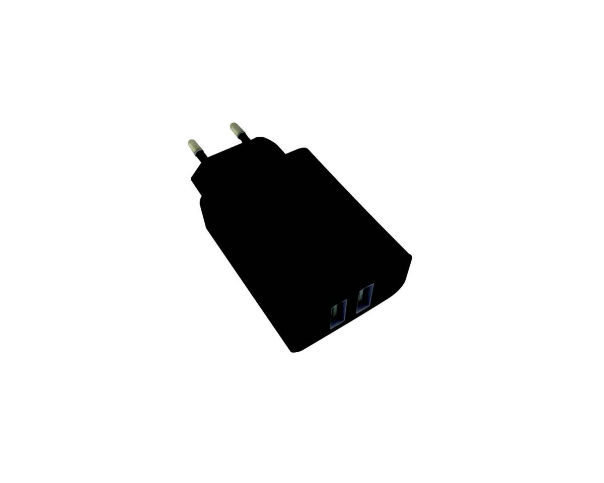 Alternative view of Cargador Pared Approx 2xUSB 2x12W Negro (APPUSBWALL24B)