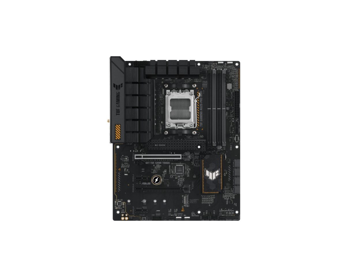 Alternative view of ASUS TUF GAMING A620-PRO WIFI: (AM5) 4DDR5 HDMI DP mATX