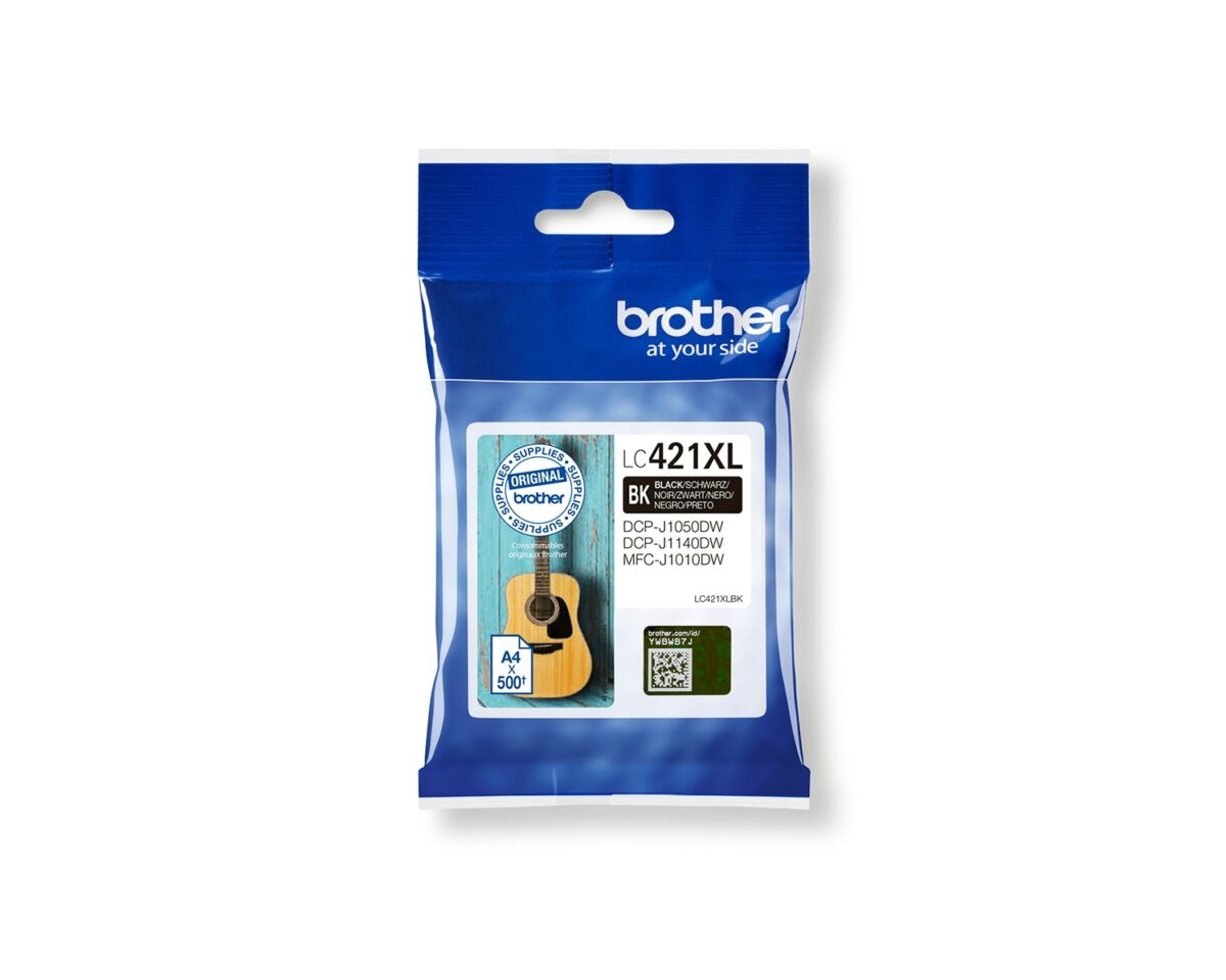 Alternative view of Tinta Brother XL Negro 500 páginas (LC421XLBK)