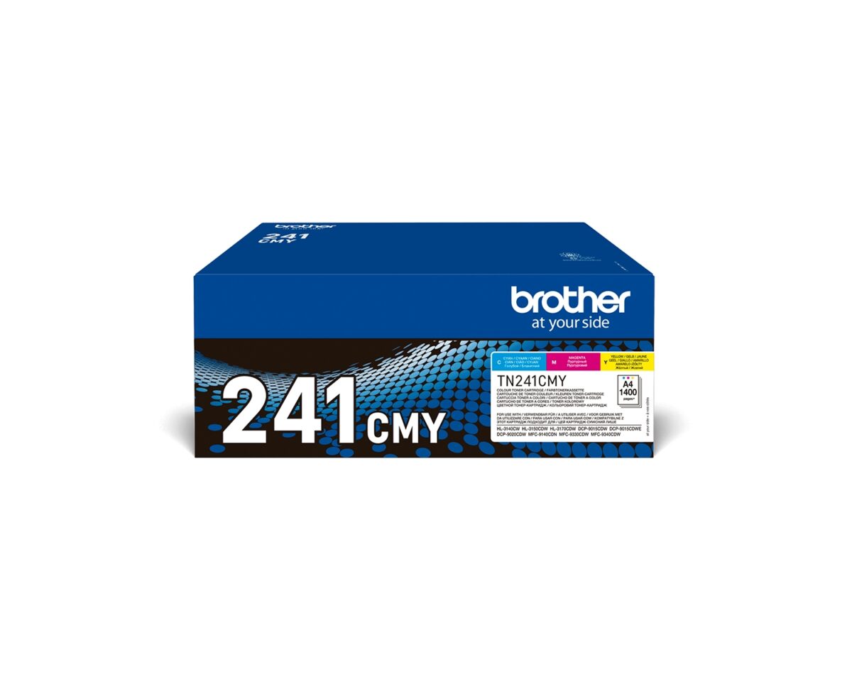 Alternative view of Toner BROTHER Pack Tricolor 1400 páginas (TN241CMY)