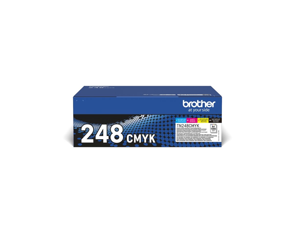 Alternative view of Toner Brother Pack Negro/Tricolor 1000 pág (TN248VAL)