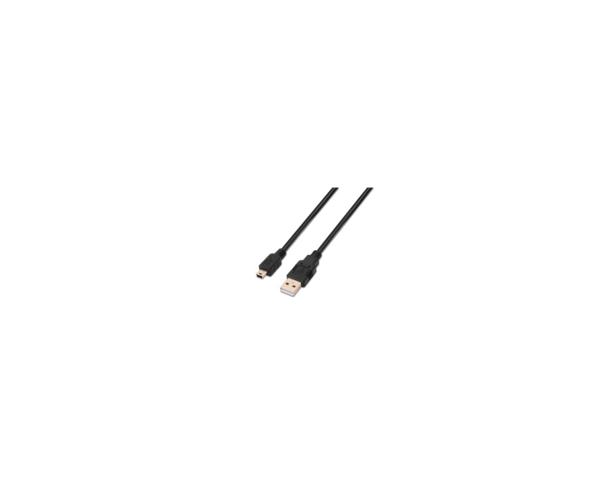 Alternative view of Cable AISENS USB-A/M a MiniUSB-B/M 3m Negro (A101-0026)