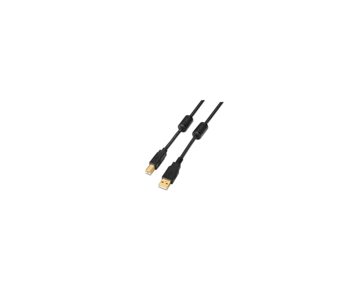 Alternative view of Cable AISENS USB-A/M a USB-B/M 5m Negro (A101-0011)