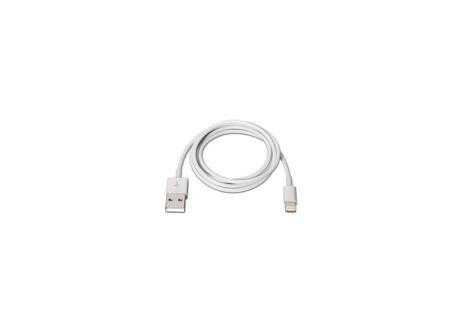 Nanocable Lightning/M a USB-A/M 2m Blanco (10.10.0402) - Imagen 2