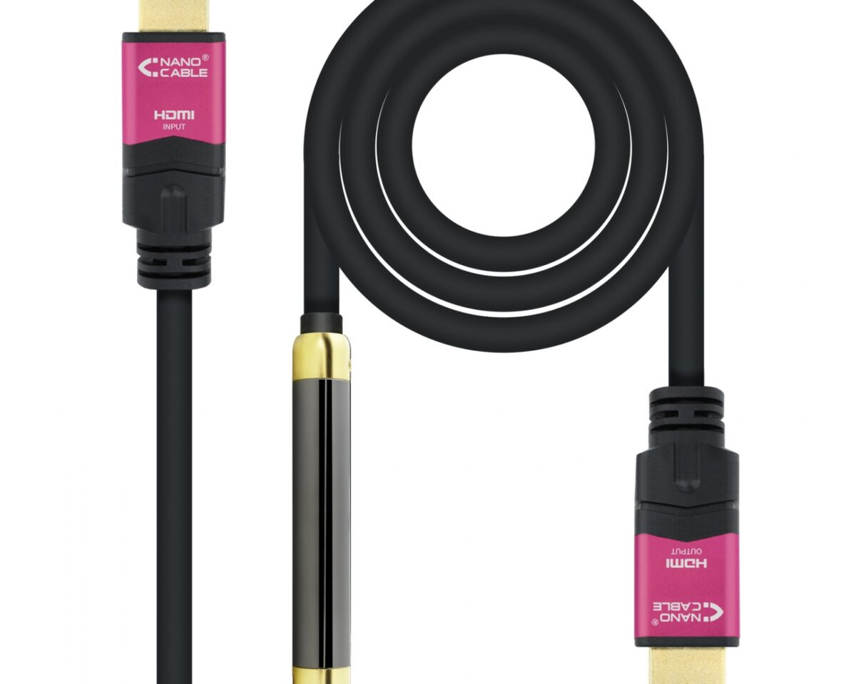 Alternative view of Nanocable HDMI A/M a HDMI A/M 30m Negro (10.15.3730)