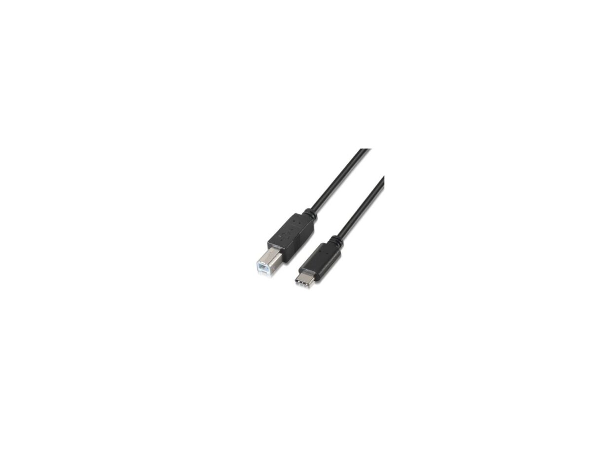Alternative view of Cable AISENS USB-C/M a USB-B/M 1m Negro (A107-0053)