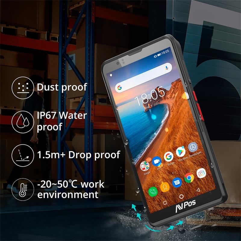 CAPTURADOR PDA AVPOS DC60 6 OCTA/4GB/64GB/NFC/2D/4G/FUNDA ANDROID - Imagen 5