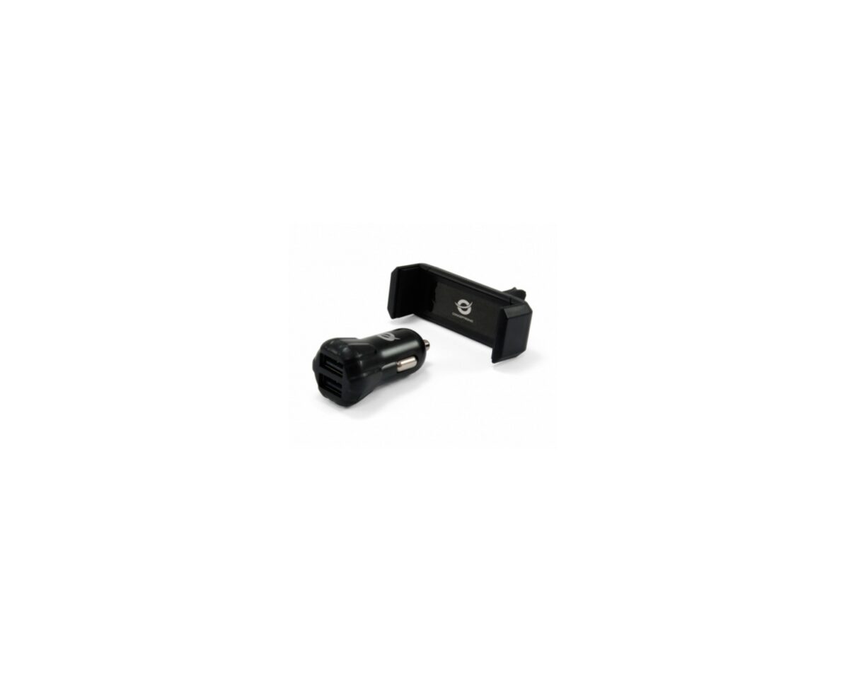Alternative view of Cargador CONCEPTRONIC Coche 2xUSB Negro (CUSBCAR2AKIT)