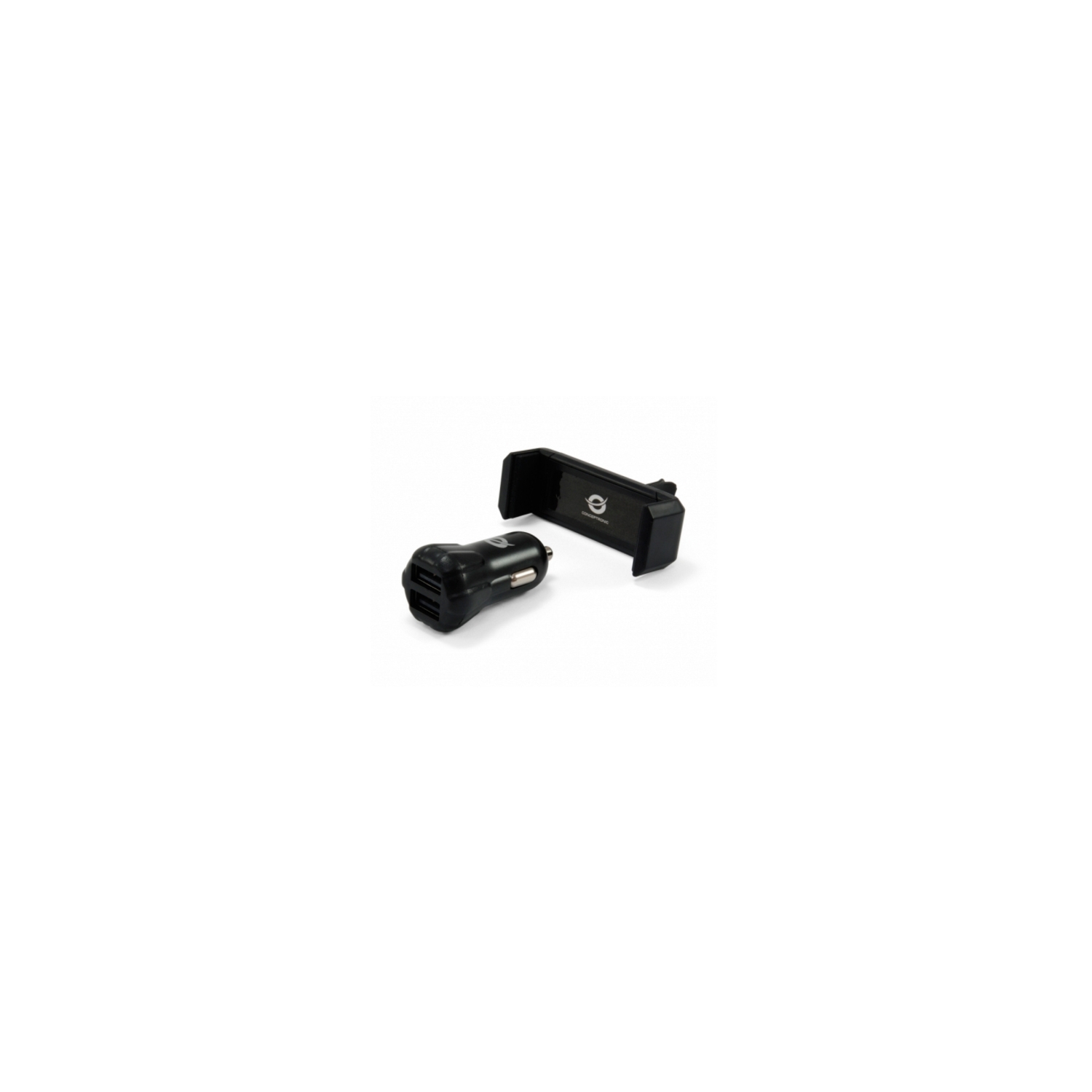 Cargador CONCEPTRONIC Coche 2xUSB Negro (CUSBCAR2AKIT) - Imagen 2