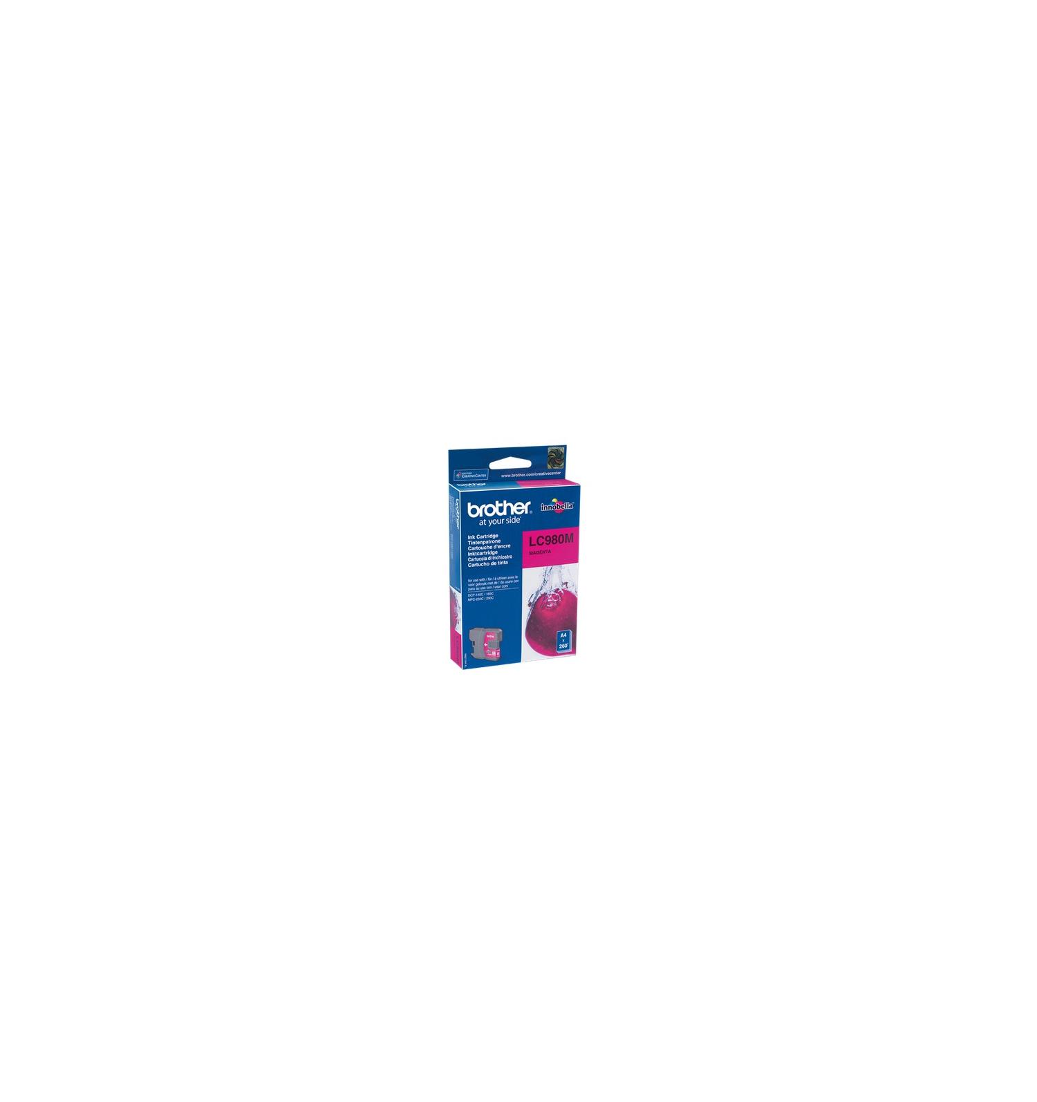 Tinta BROTHER Magenta 260 páginas (LC980M) - Imagen 3
