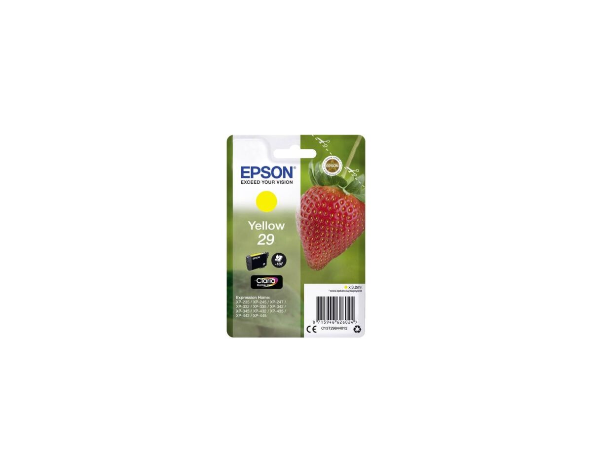 Alternative view of Tinta Epson 29 T2984 Amarillo 3.2ml (C13T29844012)