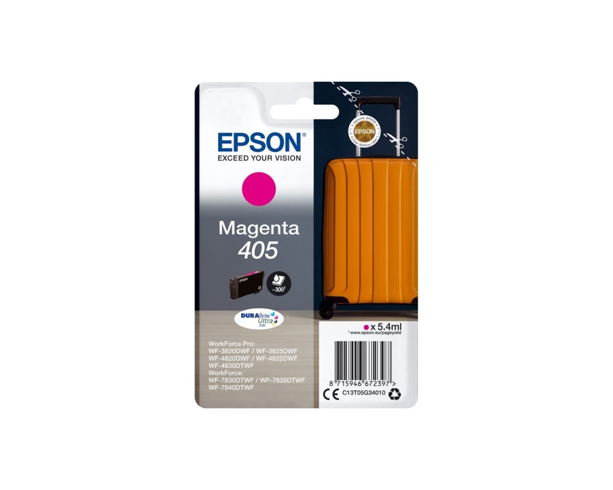 Alternative view of Tinta Epson 405 Magenta 5.4ml (C13T05G34010)