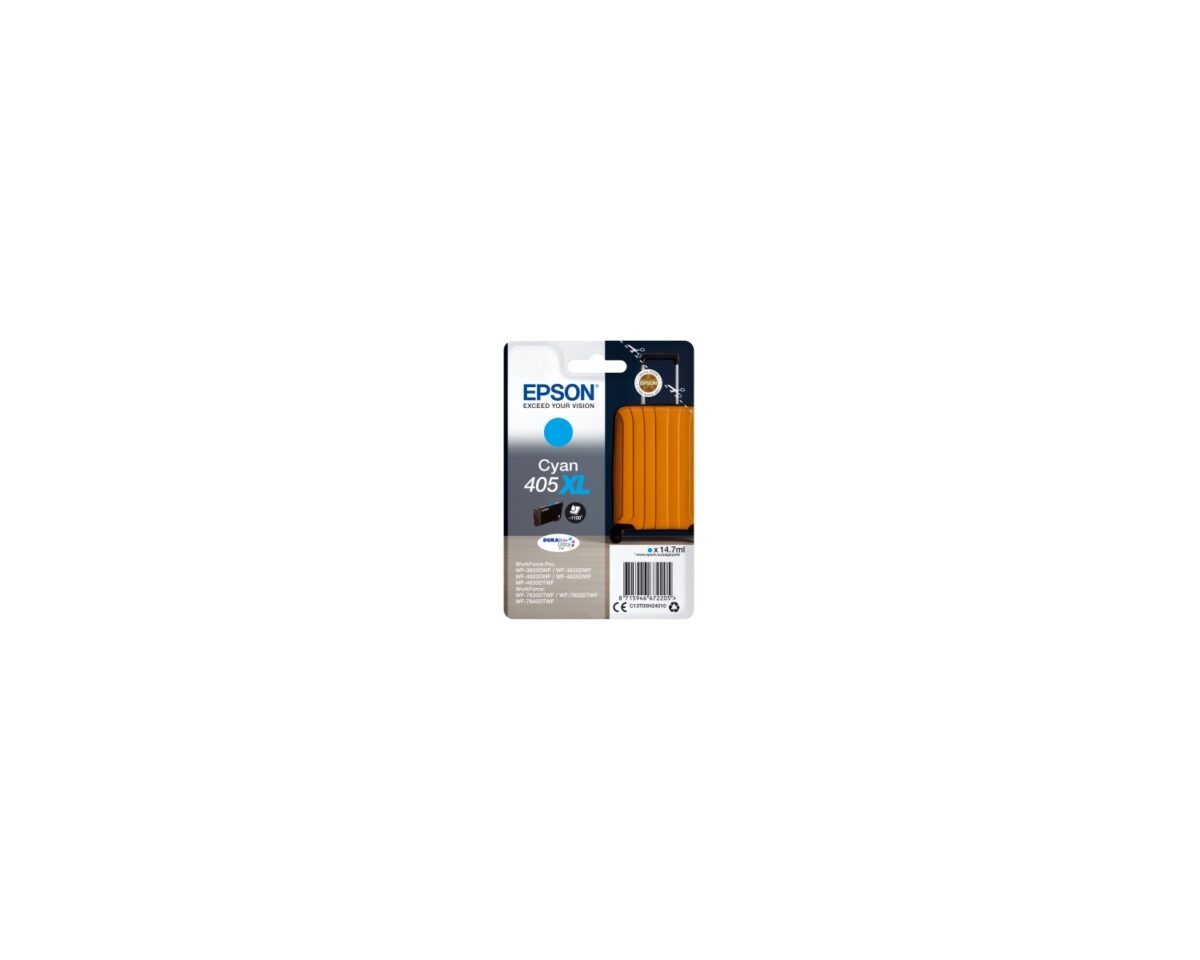 Alternative view of Tinta Epson 405 XL Cian 14.7ml 1100 pág (C13T05H24010)