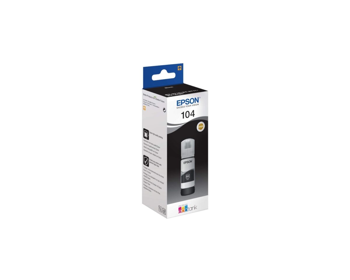 Alternative view of Tinta Epson EcoTank 104 Negro 65ml (C13T00P140)