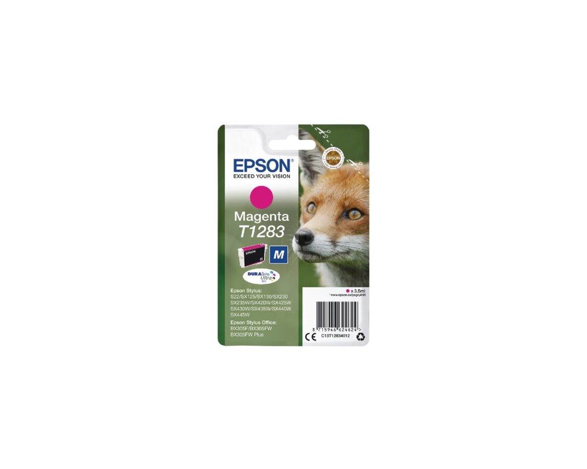 Alternative view of Tinta Epson T1283 Magenta 3.5ml 160 pág (C13T12834012)