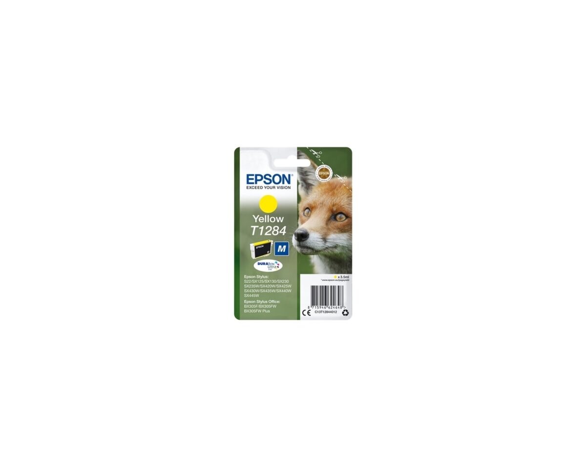 Alternative view of Tinta Epson T1284 Amarillo 3.5ml 260 pág (C13T12844012)