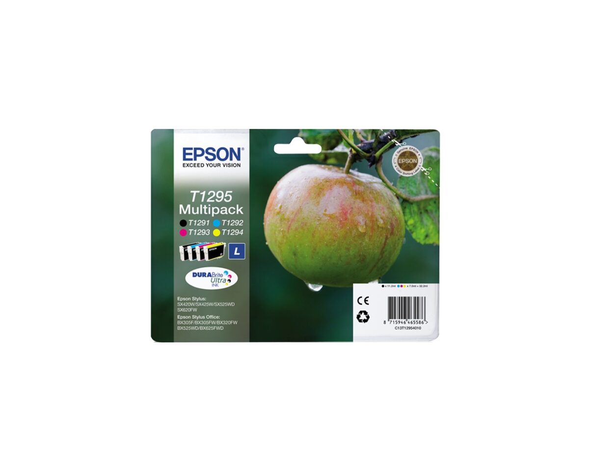 Alternative view of Tinta Epson T1295 Pack Negro/Tricolor (C13T12954012)