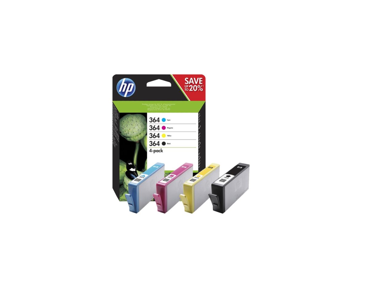 Alternative view of Tinta HP 364 Pack Tricolor/Negro 3ml/6ml (N9J73AE)