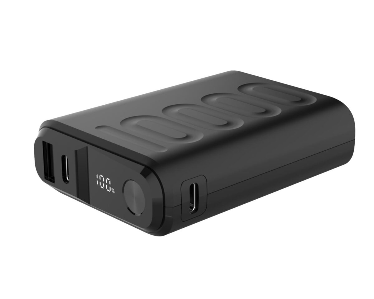 Alternative view of PowerBank CELLY 10000mAh USB-A/C Negro (PBUP10000BK)