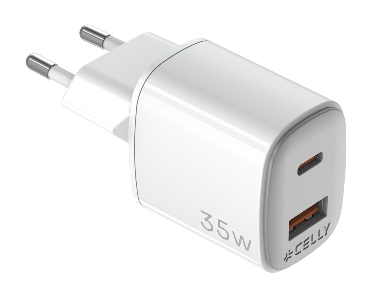 Alternative view of Cargador CELLY USB-A USB-C 35W Blanco (UPTC1USB1USBC35)
