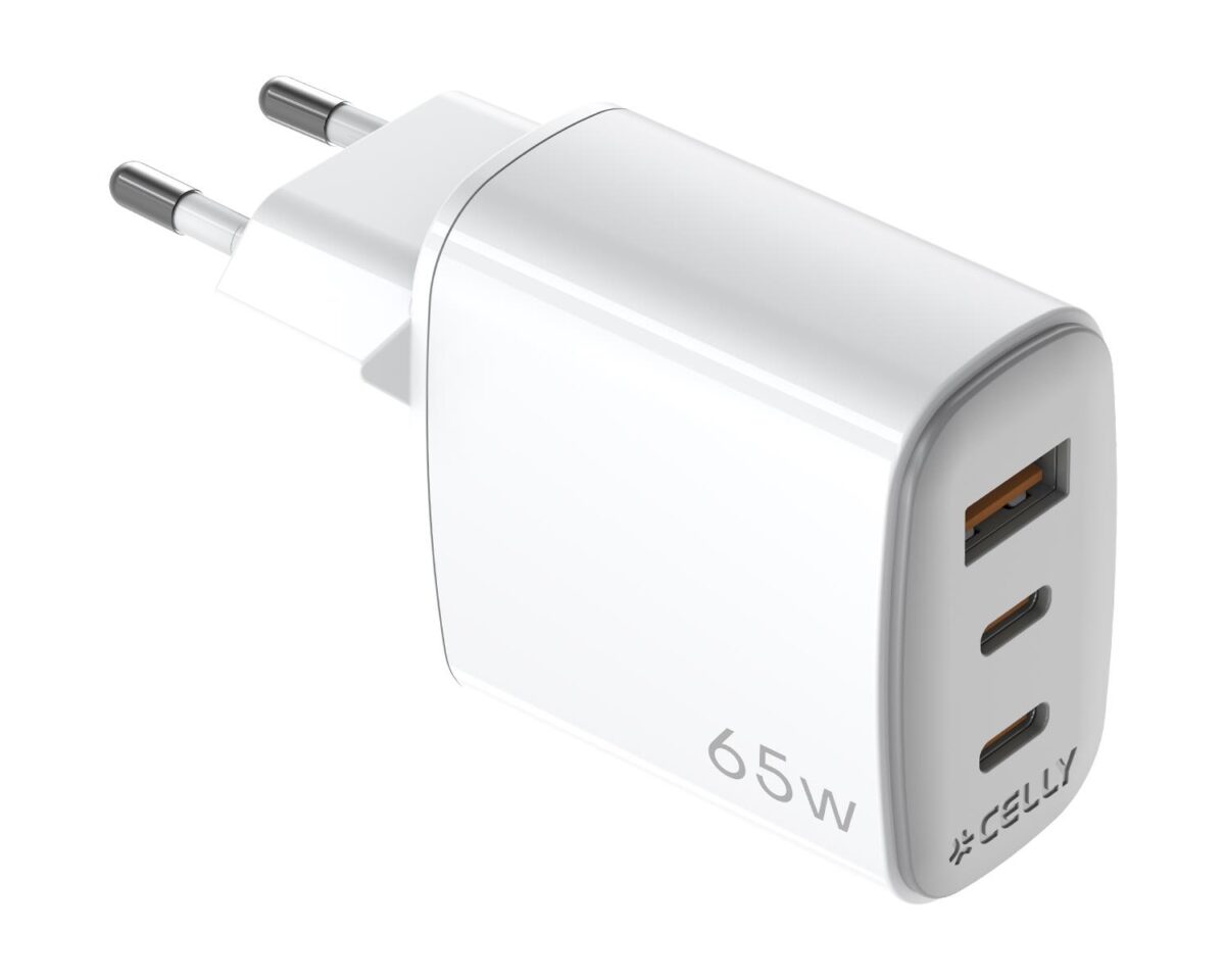 Alternative view of Cargador CELLY 1xUSB-A 2xUSB-C 65W (UPTC1USB2USBC65)