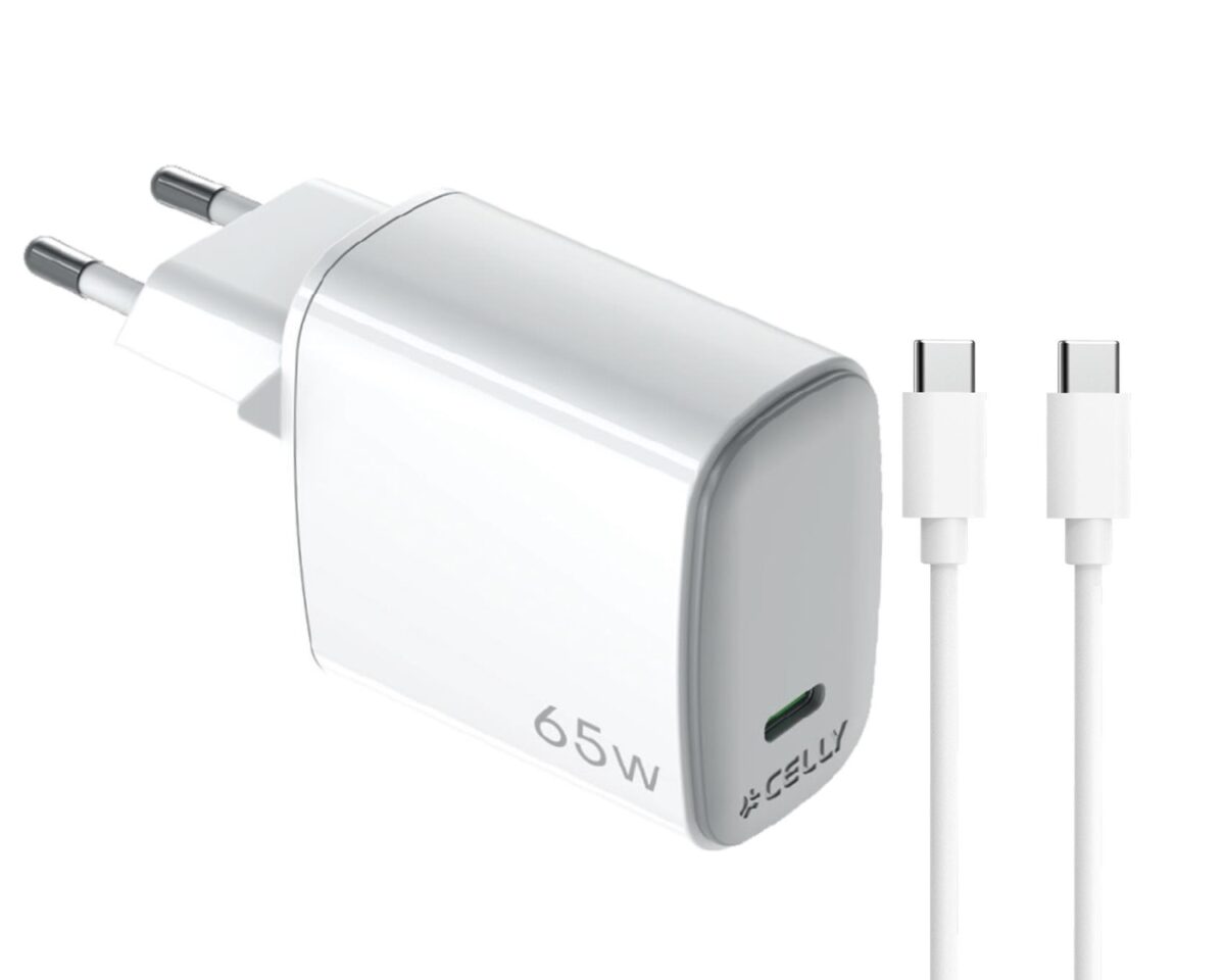 Alternative view of Cargador CELLY USB-C 65W + Cable (UPTC1USBC65WCTC)