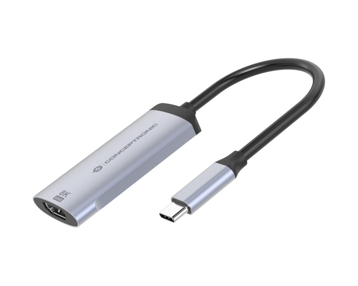 Alternative view of Adaptador CONCEPTRONIC USB-C a HDMI 8K Plata (ABBY23G)