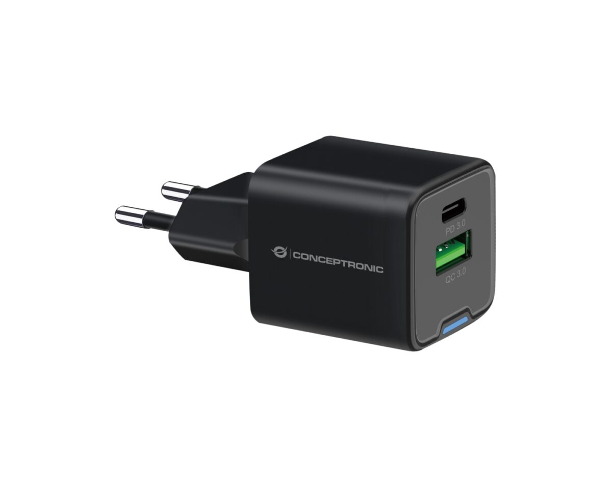 Alternative view of Cargador Pared CONCEPTRONIC USB-A/C GaN 20W (ALTHEA15B)