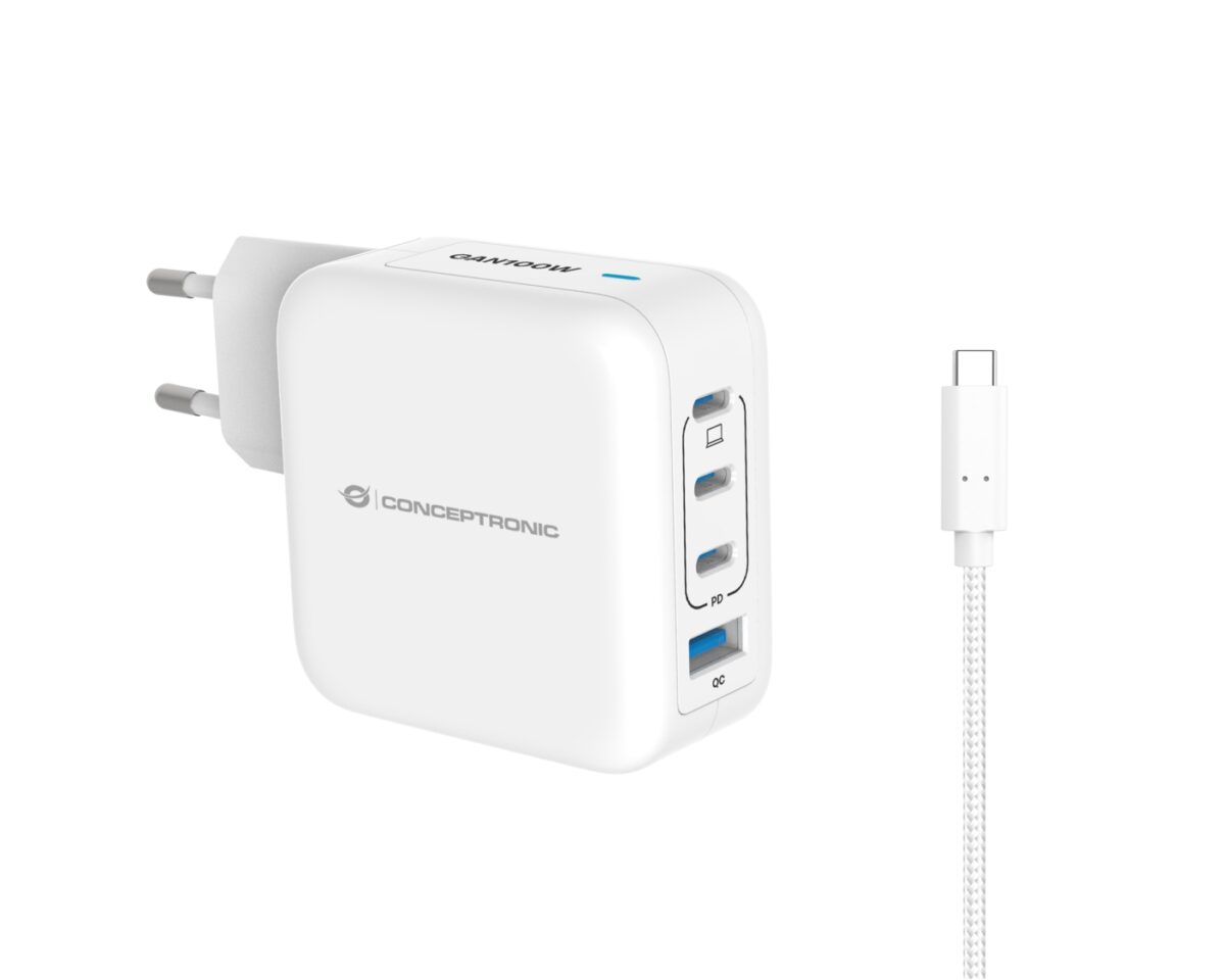 Alternative view of Cargador de Pared CONCEPTRONIC USB-A/C 100W (ALTHEA18W)