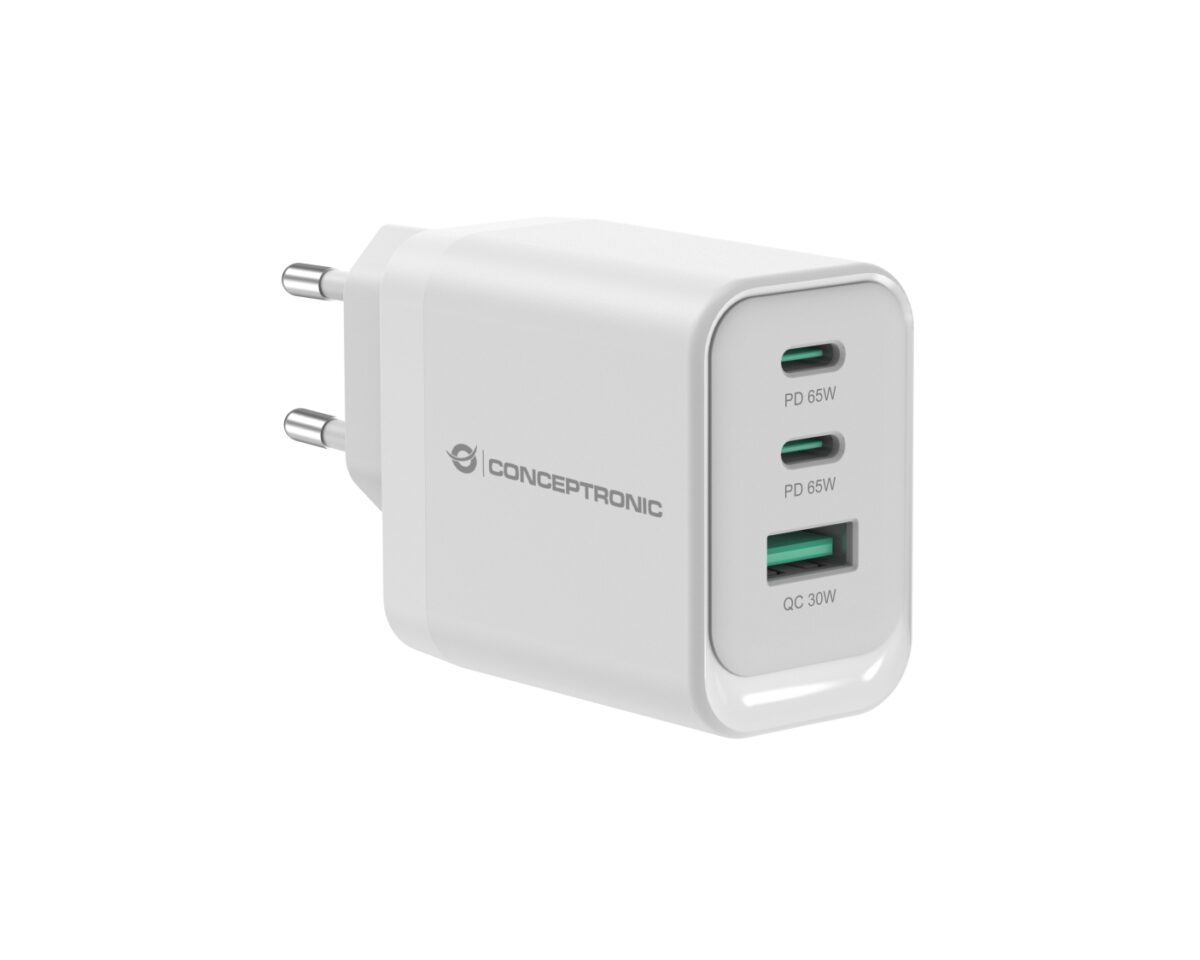Alternative view of Cargador CONCEPTRONIC USB-A/C 65W PD 3.0 (ALTHEA21W65)