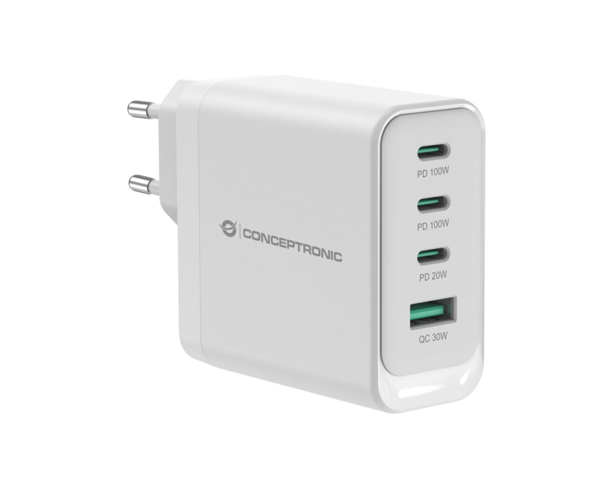 Alternative view of Cargador CONCEPTRONIC USB-A/C 100W PD3.0 (ALTHEA22W100)