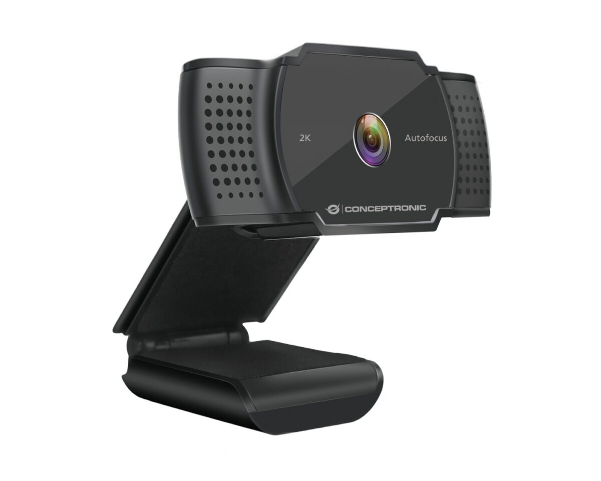 Alternative view of WebCam CONCEPTRONIC 2K FHD Micrófono Negra (AMDIS02B)