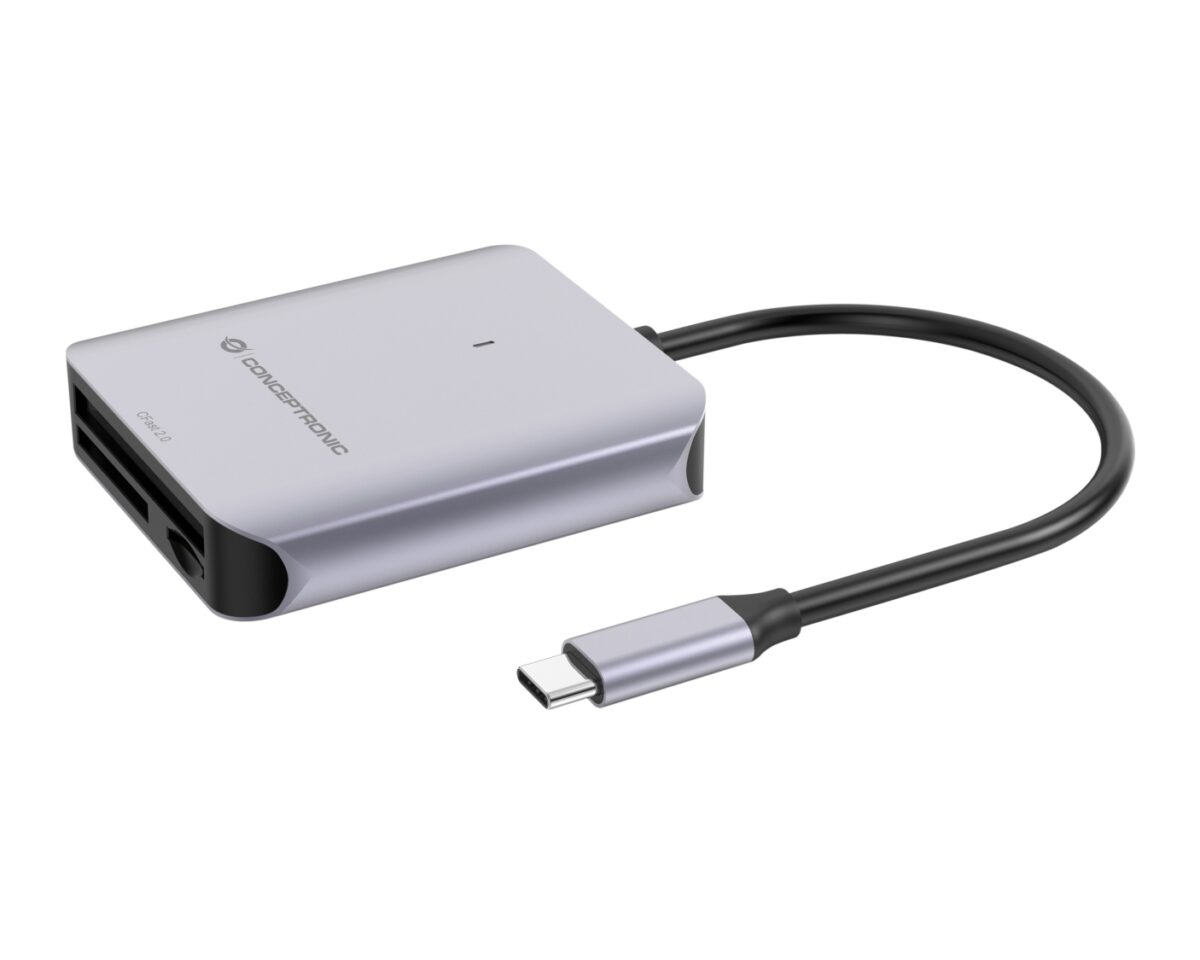 Alternative view of Lector Tarjetas CONCEPTRONIC USB-C 3.1 Gris (BIAN09G)