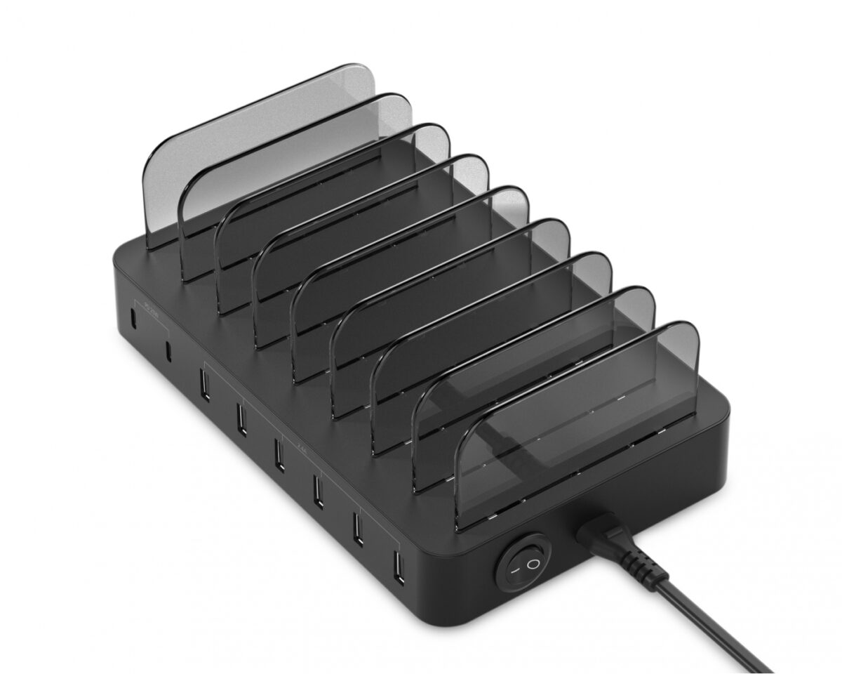 Alternative view of Estación de Carga CONCEPTRONIC 75W 8P Negra (OZUL02B)