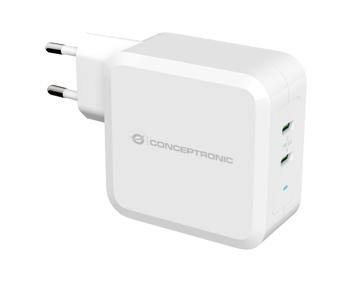 Alternative view of Cargador Pared CONCEPTRONIC 100W 2USB Blanco(ALTHEA08W)
