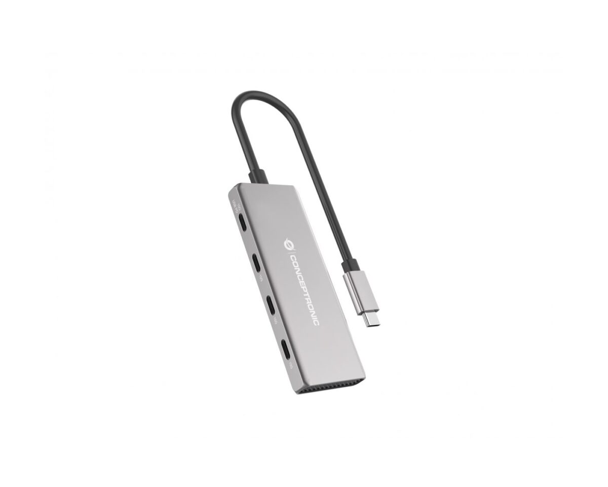 Alternative view of Hub CONCEPTRONIC USB-C a 4xUSB-C/USB-C PD (HUBBIES16G)
