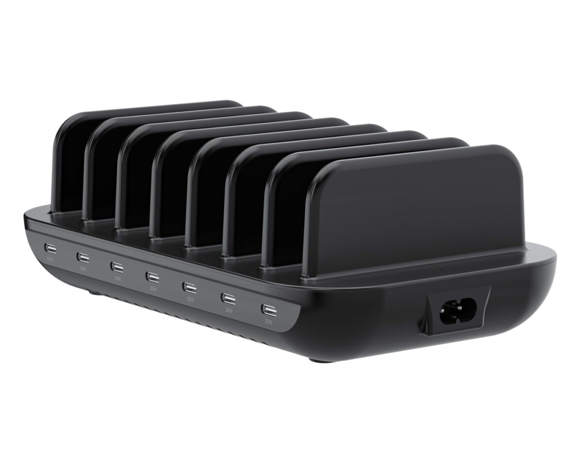 Alternative view of Cargador CONCEPTRONIC 160W 7xUSB-C Negro (OZUL07B)