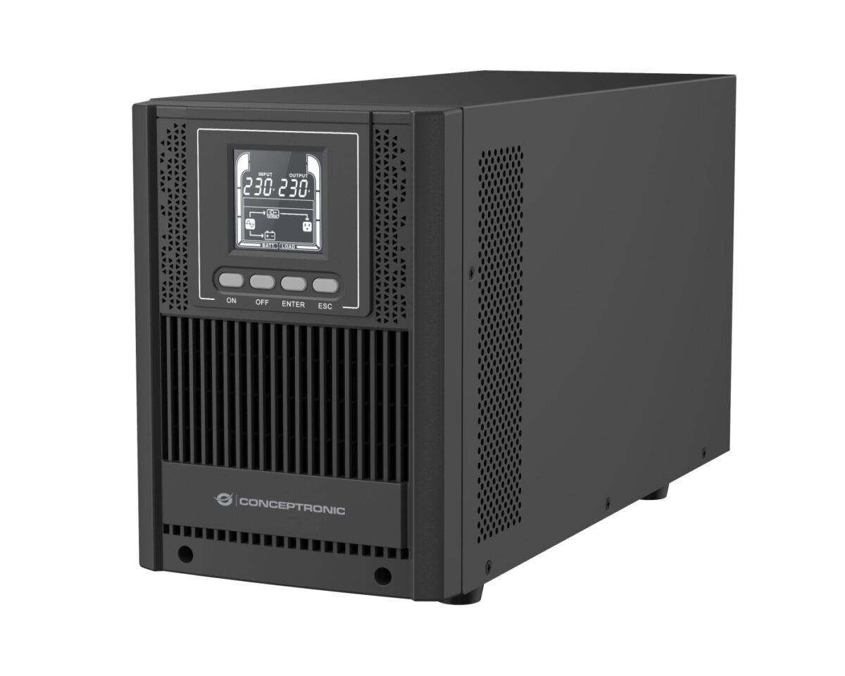 Alternative view of S.A.I. CONCEPTRONIC 2000VA 1800W Negra (ZEUS52ES2K)
