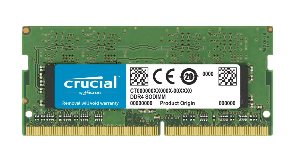 Alternative view of Módulo CRUCIAL DDR4 32Gb 3200MHz SODIMM (CT32G4SFD832A)