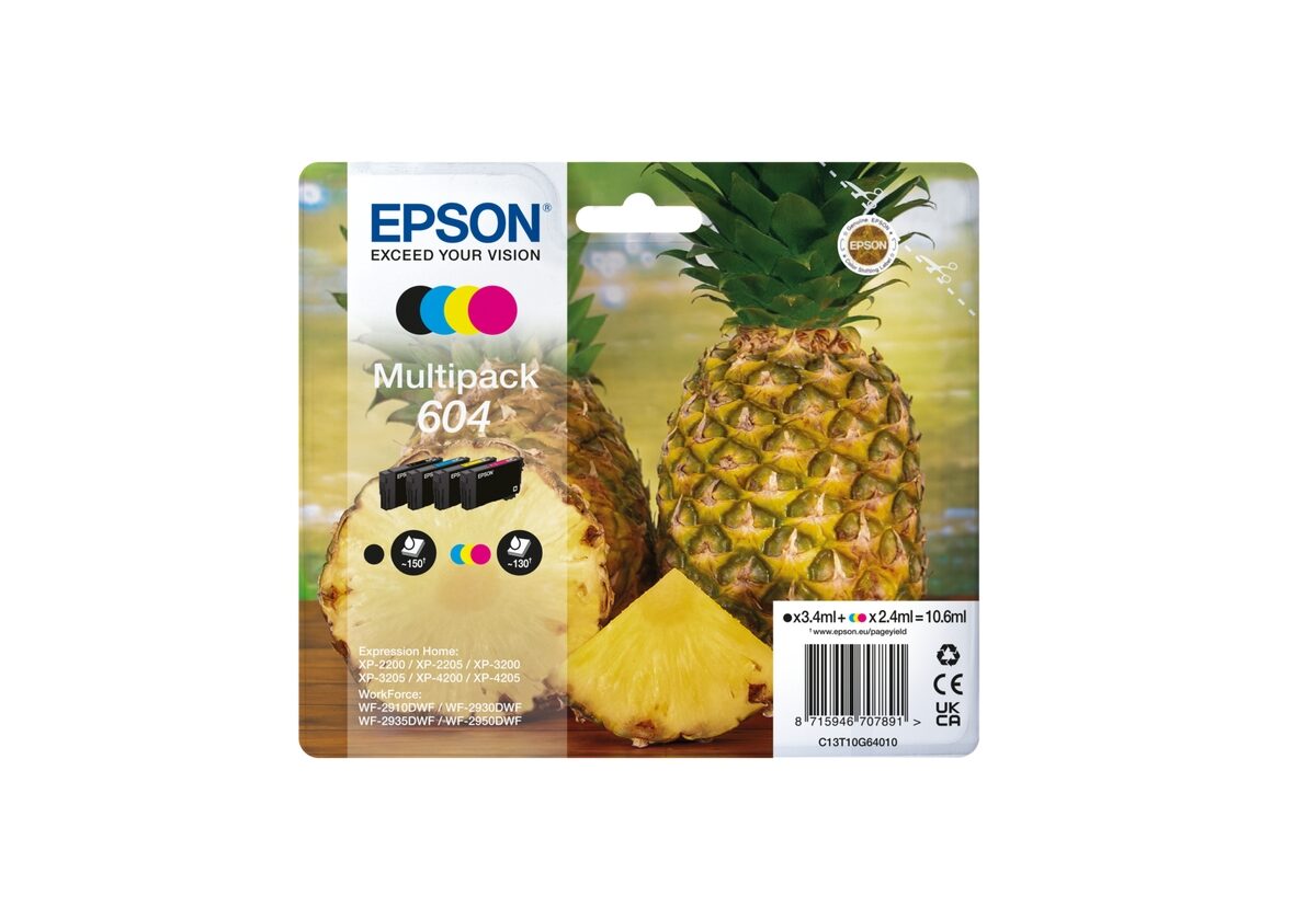 Alternative view of Tinta Epson 604 Pack Negro/Tricolor (C13T10G64010)