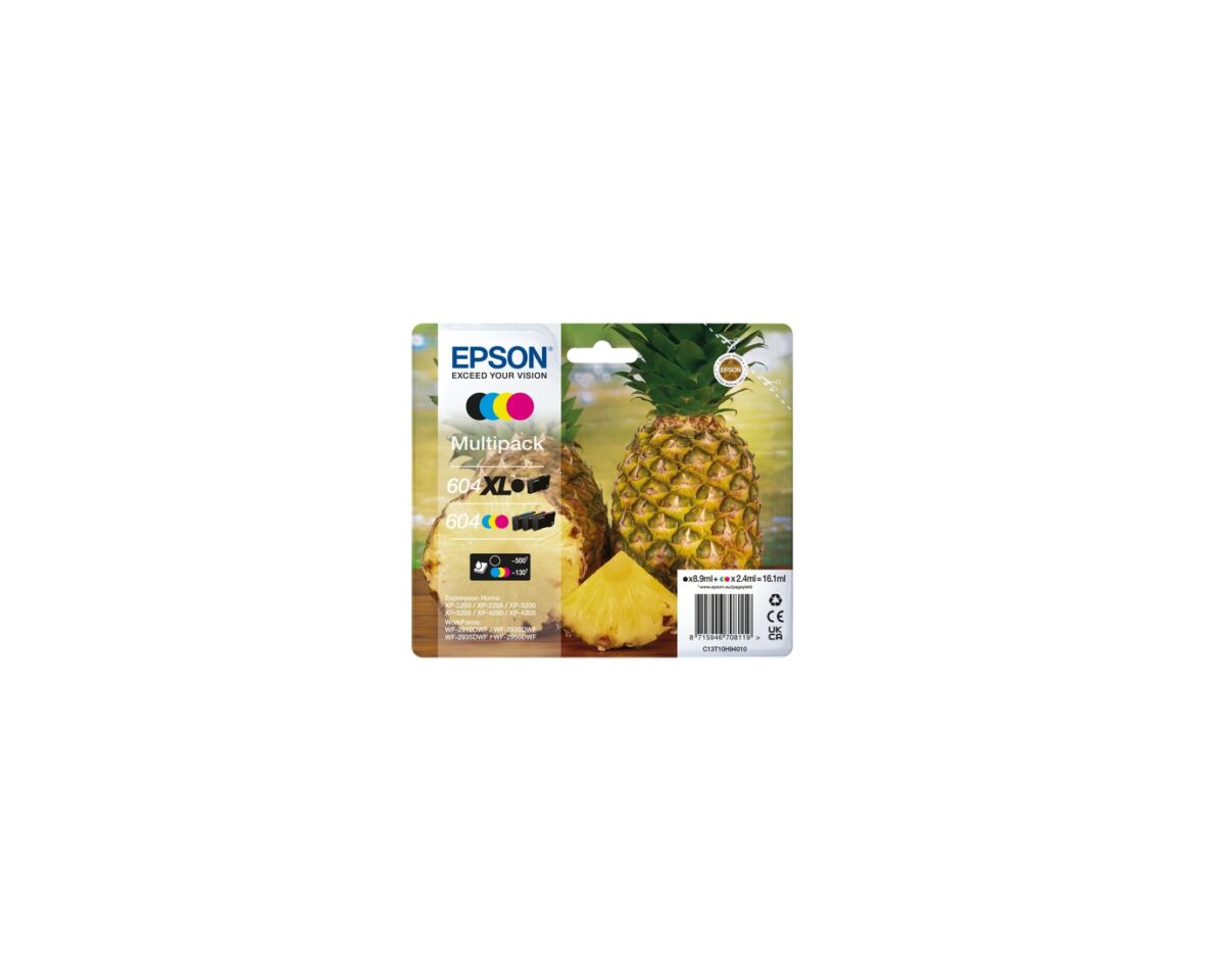 Alternative view of Tinta EPSON Nº604XL 4Colores (C13T10H94010)