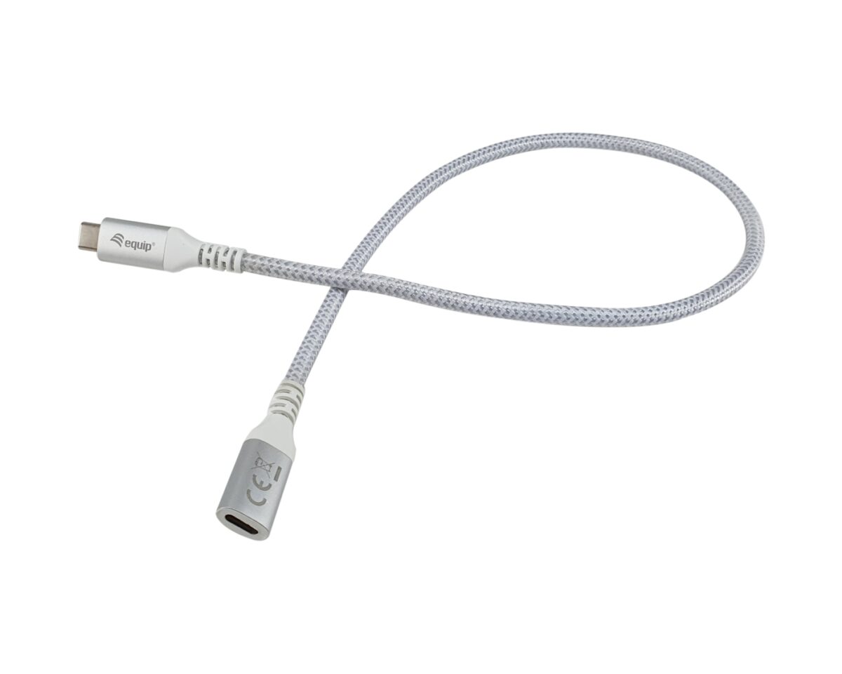 Alternative view of Cable EQUIP USB-C/M a USB-C/H 1m Blanco (EQ128376)