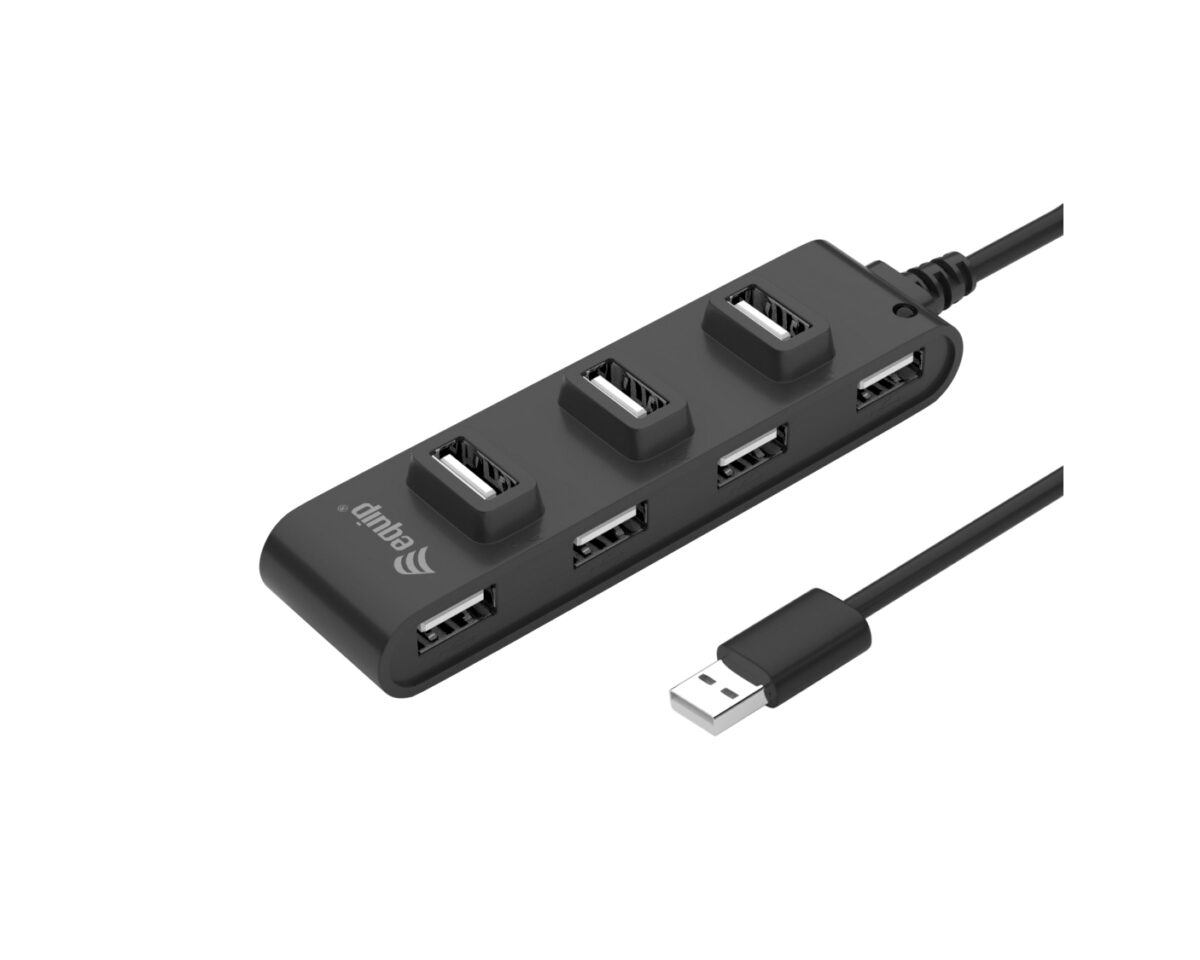 Alternative view of Hub EQUIP 7xUSB 2.0 Negro (128957)