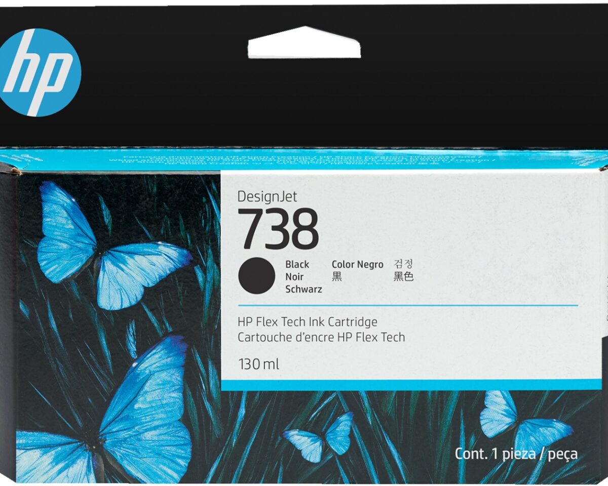 Alternative view of Tinta HP DesignJet 738 Negro 130ml (498N4A)