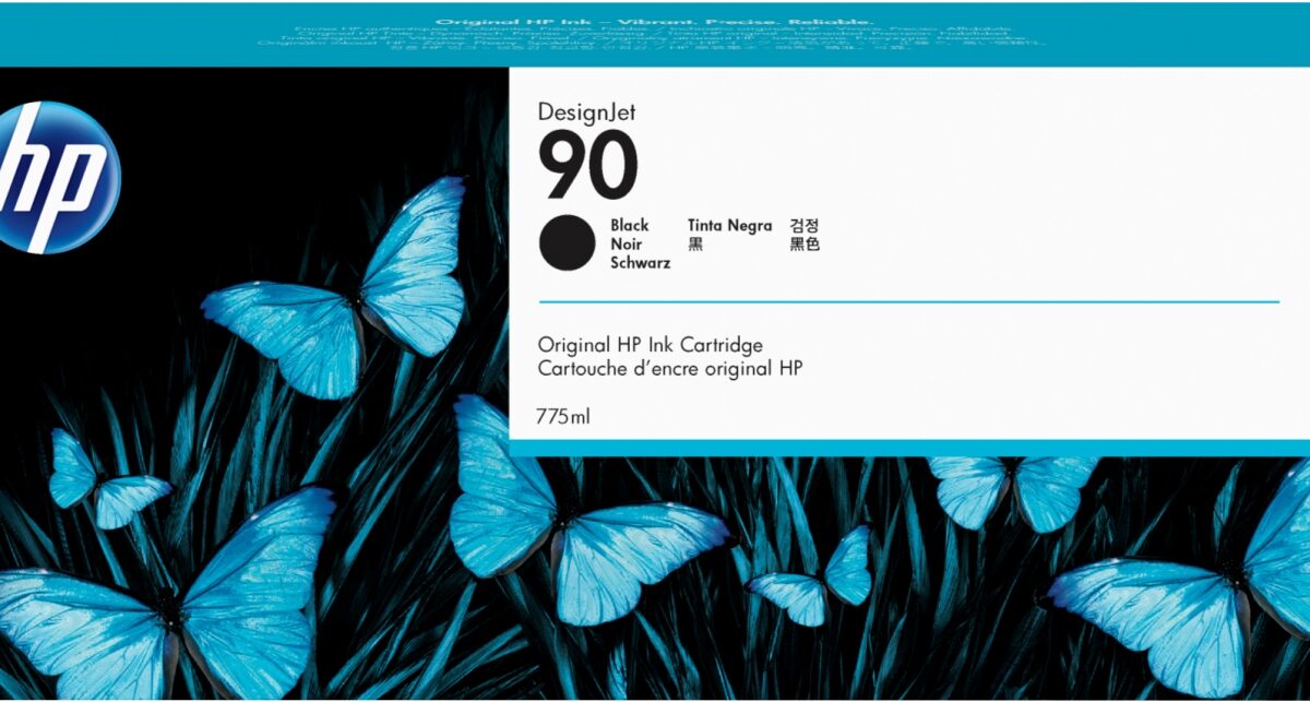 Alternative view of Tinta HP Designjet 90 Negro Pack 3 775ml (C5059A)