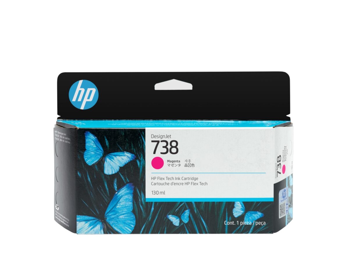 Alternative view of Tinta HP DesignJet 738 Magenta 130ml (498N6A)