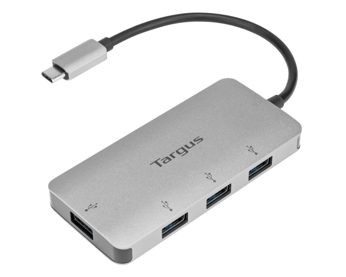 Alternative view of Hub TARGUS USB-C a 4x USB-A Plata (ACH226EU)
